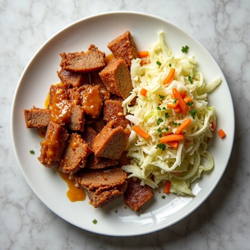 Slow Cooker Tangy Pulled Pork with Creamy Cabbage Slaw
