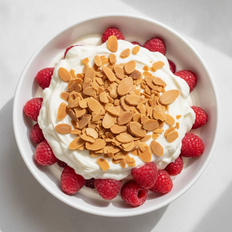 Creamy Greek Yogurt Protein Parfait with Almonds