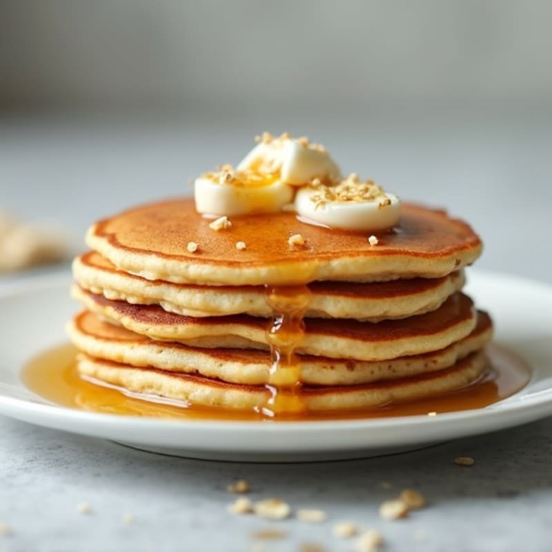 Protein-Packed Greek Yogurt Oat Pancakes