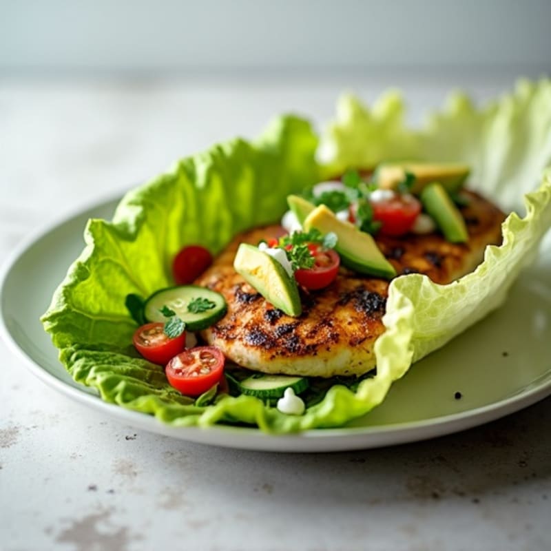 Herb-Grilled Chicken Lettuce Wrap