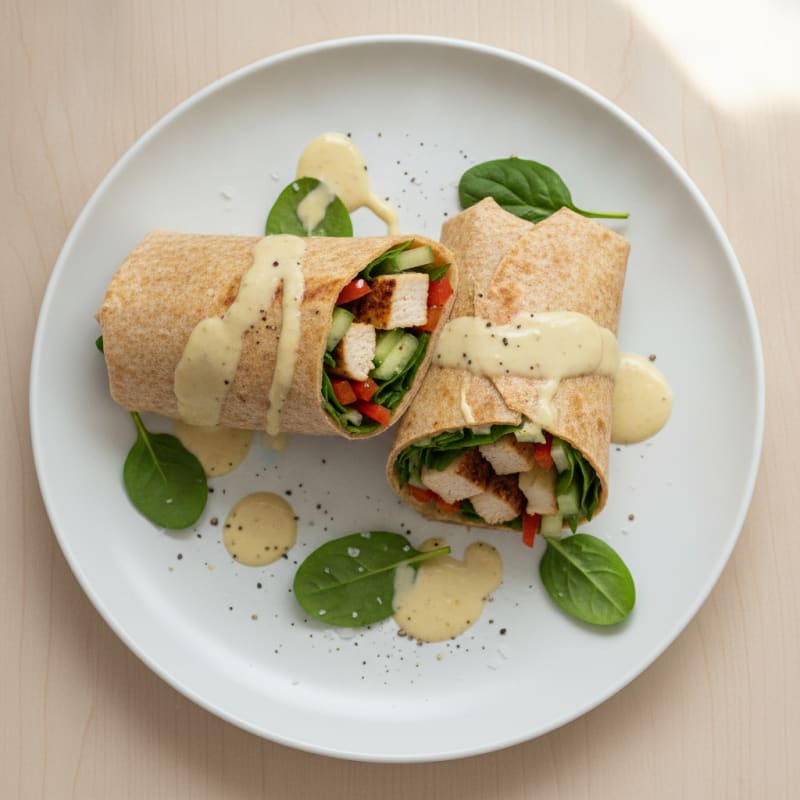Savory Chicken and Veggie Wraps