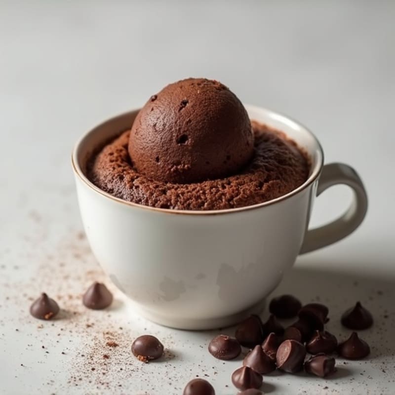 Protein-Rich Double Chocolate Mug Cake