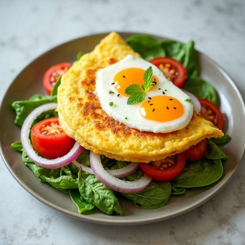 Protein-Packed Garden Vegetable Omelette