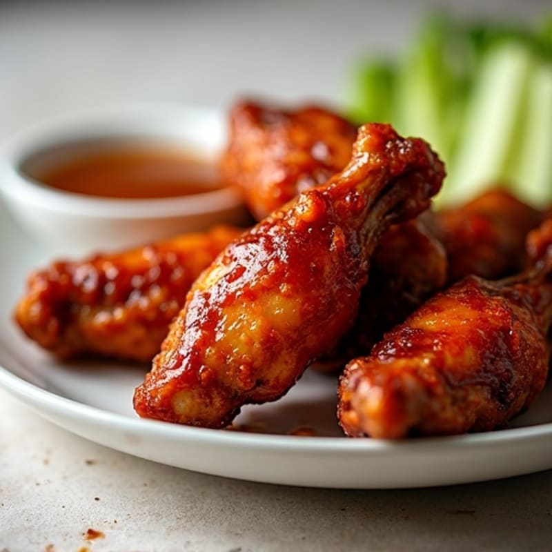 Crispy Baked Spicy BBQ Chicken Wings