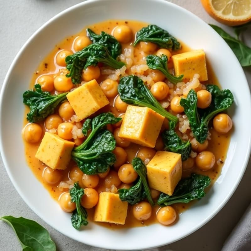 Creamy Chickpea and Spinach Curry