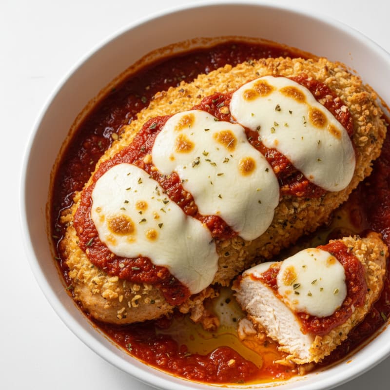 Baked Chicken Parmesan with Marinara