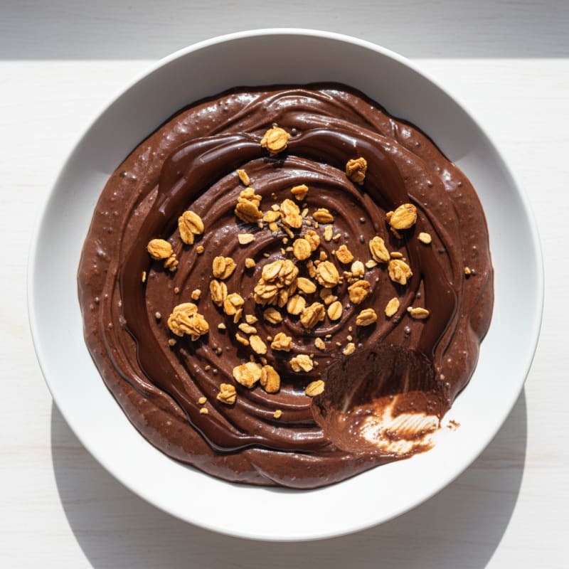 Silky Chocolate Protein Pudding with Chia Seeds