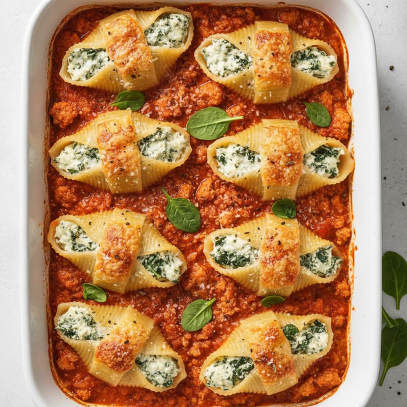 Ricotta Stuffed Shells with Marinara