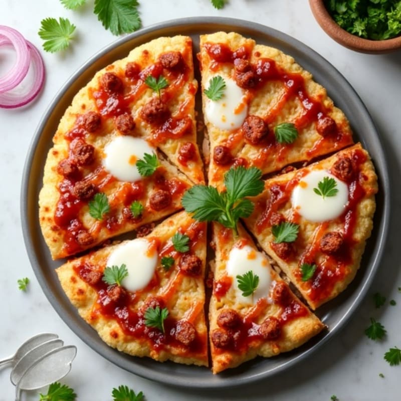 High-Protein BBQ Chicken Pizza