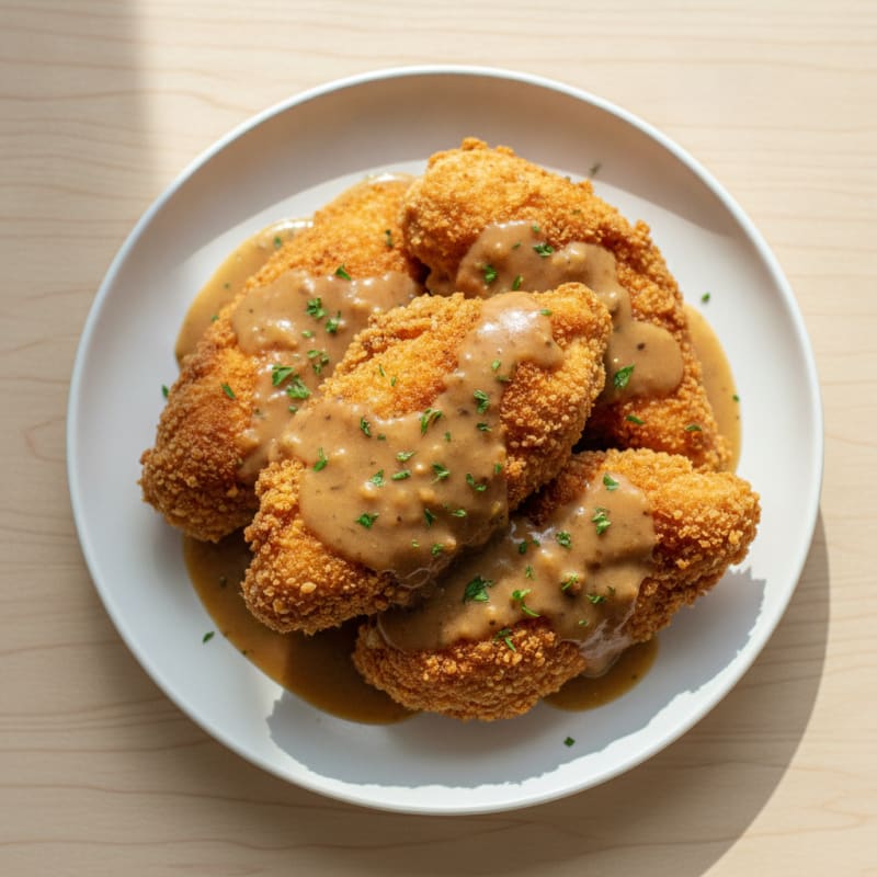 Buttermilk Fried Chicken with Creamy Gravy