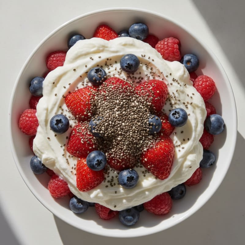 Creamy Greek Yogurt Protein Parfait with Mixed Berries