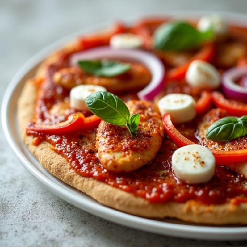 Healthy High-Protein BBQ Chicken Pizza