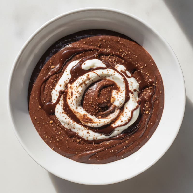 Silky Chocolate Protein Pudding with Greek Yogurt
