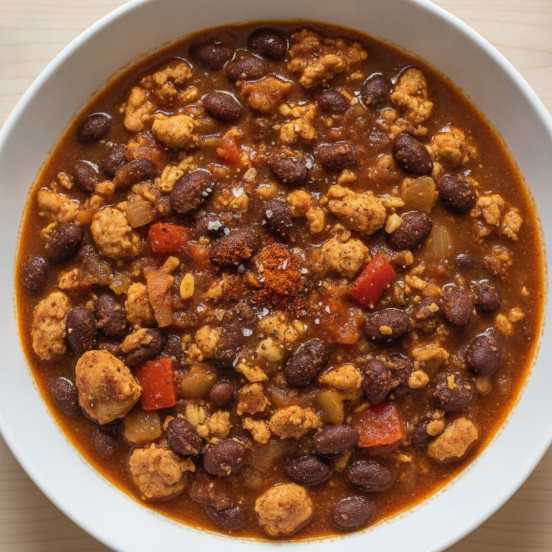 Ground Chicken and Black Bean Chili