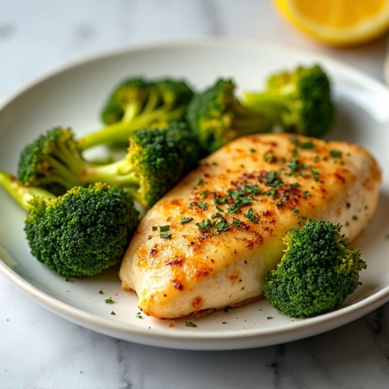 Sheet Pan Lemon Herb Chicken with Crispy Roasted Broccoli