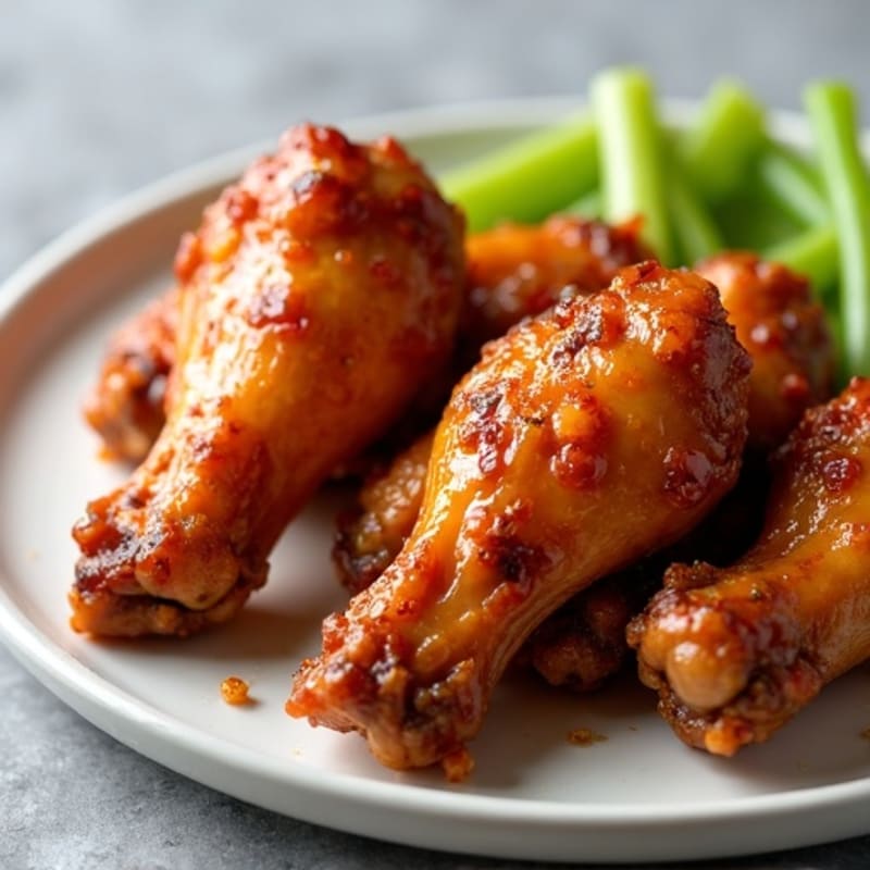 Crispy Honey Garlic Baked Chicken Wings
