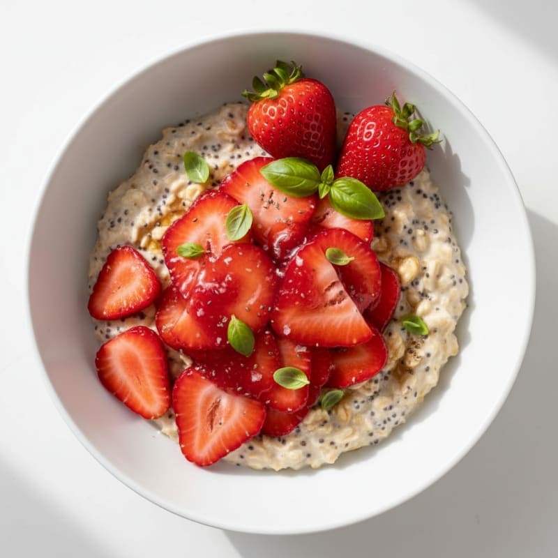 Strawberry Shortcake Overnight Oats