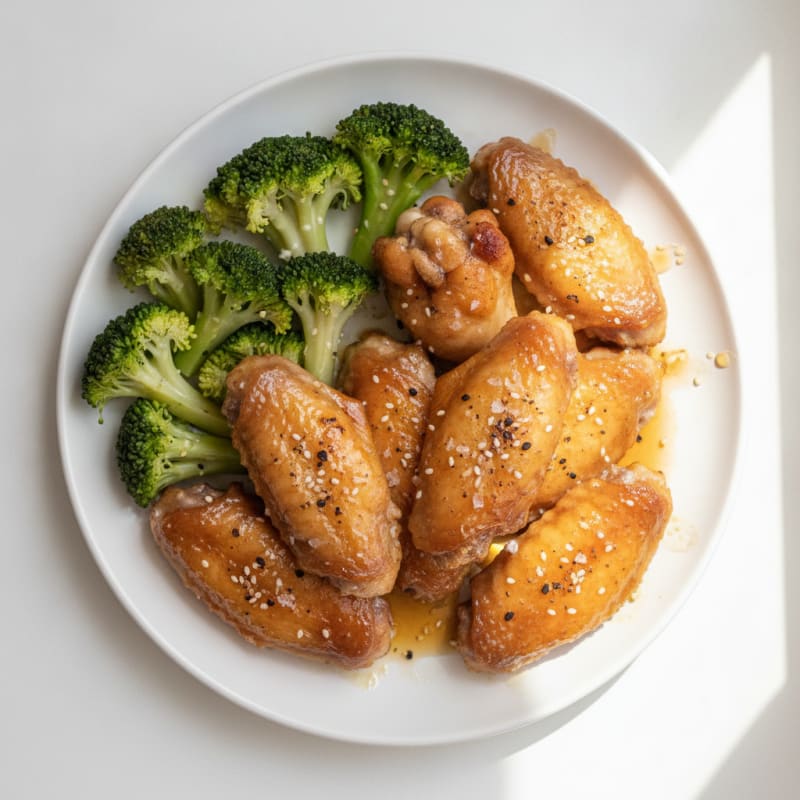 Honey Garlic Baked Chicken Wings