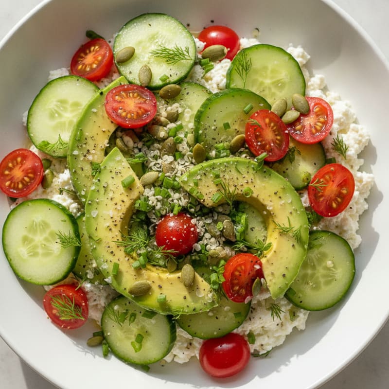Savory Herb Cottage Cheese Bowl
