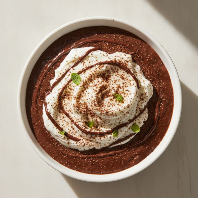 Silky Chocolate Protein Pudding with Greek Yogurt