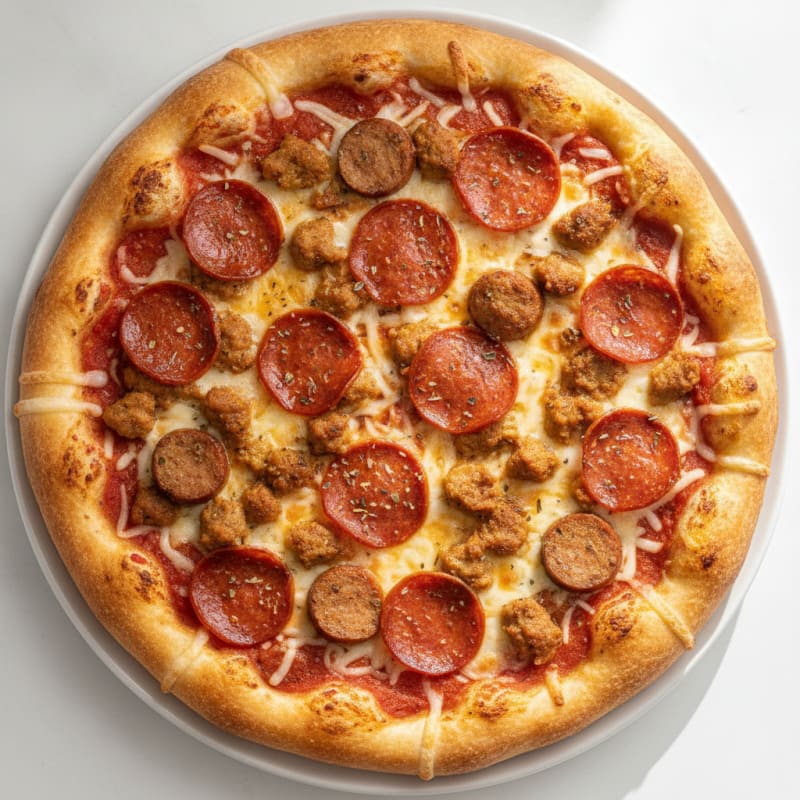 Stuffed Crust Meat Lovers Pizza