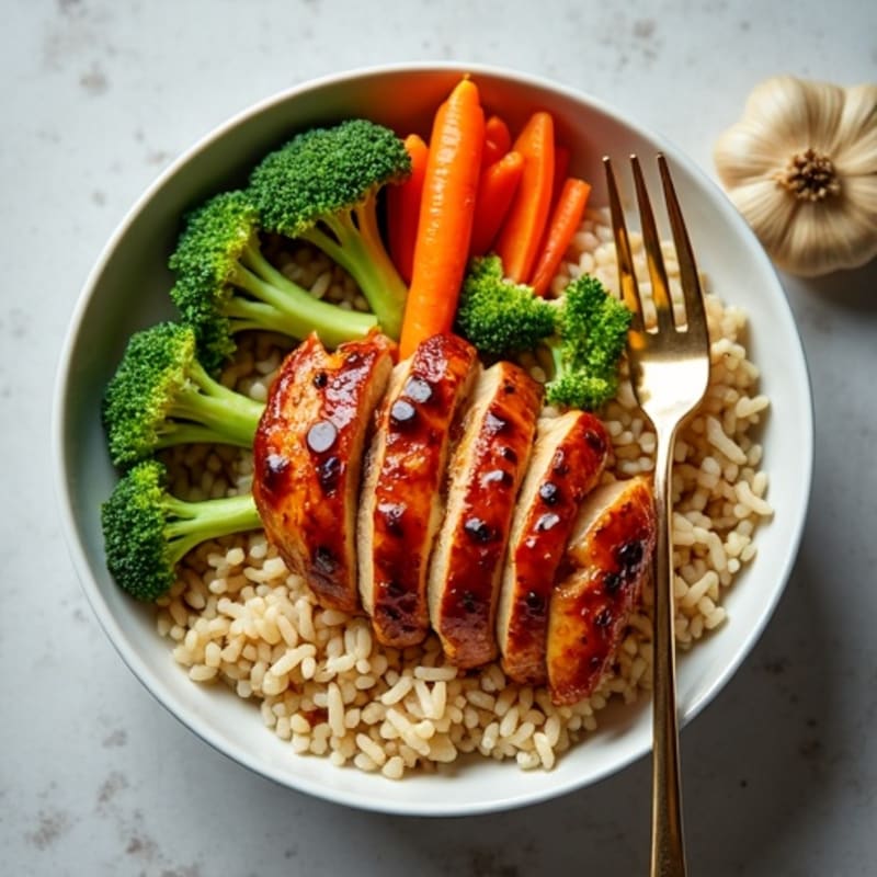 Sticky Ginger-Garlic Teriyaki Chicken Bowl