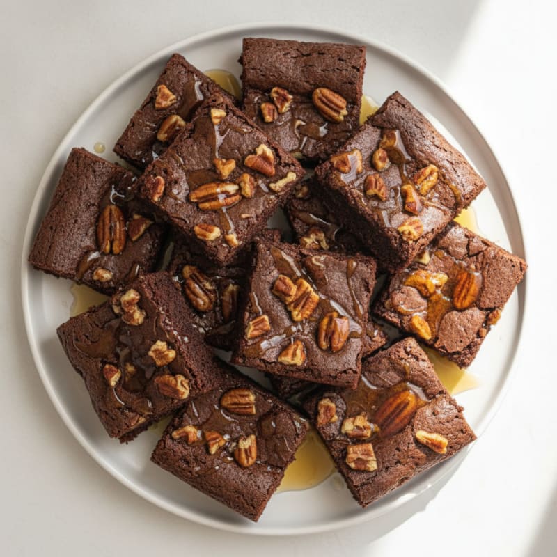 Fudgy Pecan Pie Brownies