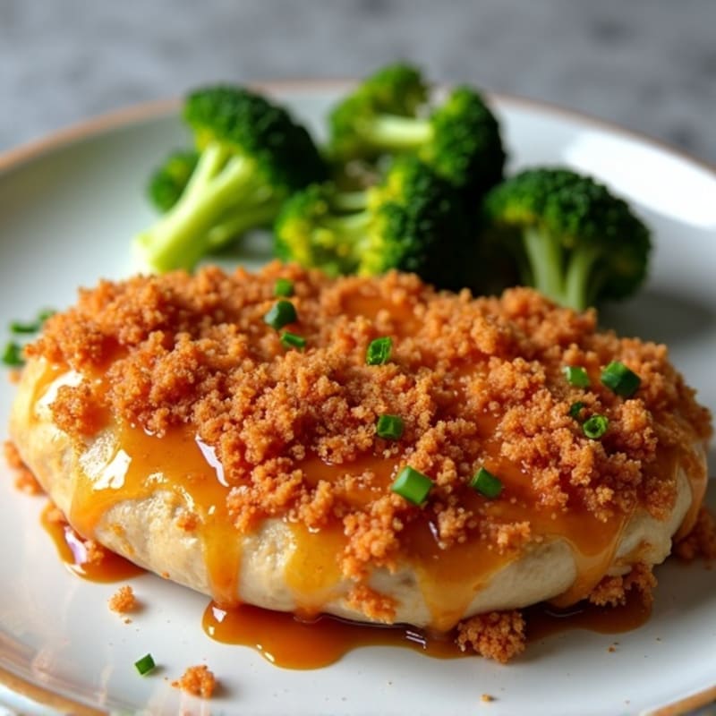 Crispy Teriyaki Chicken with Roasted Broccoli