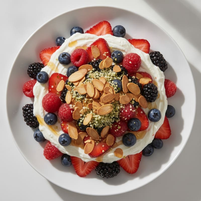 Creamy Greek Yogurt Protein Parfait with Mixed Berries