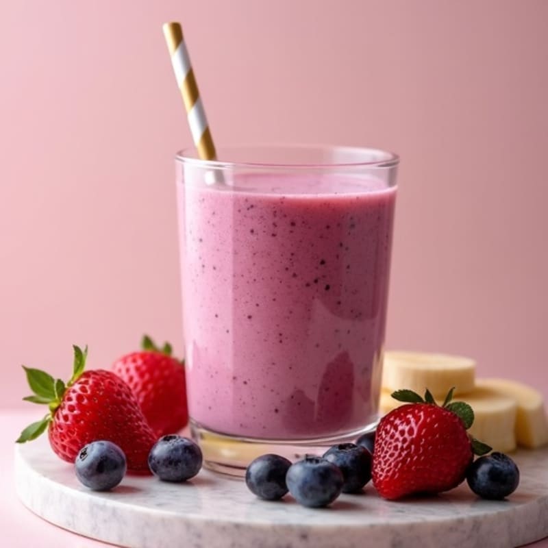 Triple Berry Vanilla Protein Smoothie