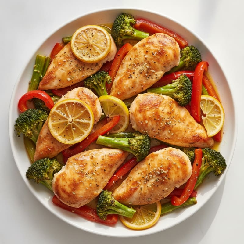 Sheet Pan Lemon Herb Chicken and Veggies