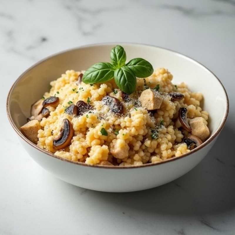 Creamy Cauliflower Mushroom Risotto