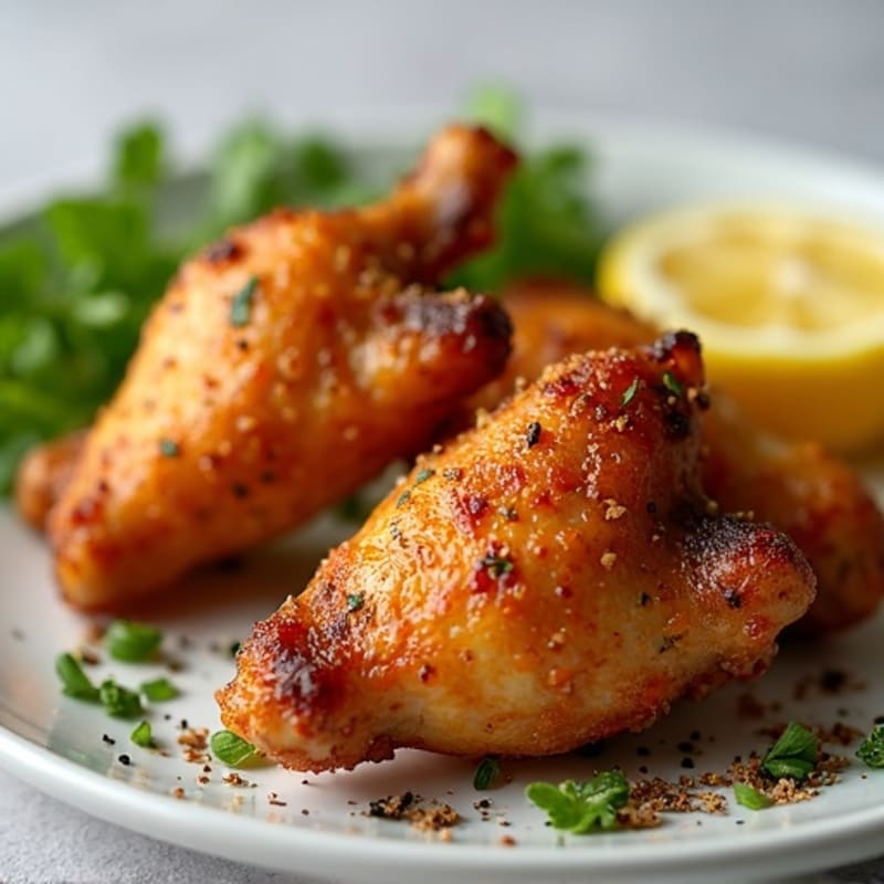 Crispy Baked Chicken Wings with Garlic Herb Seasoning