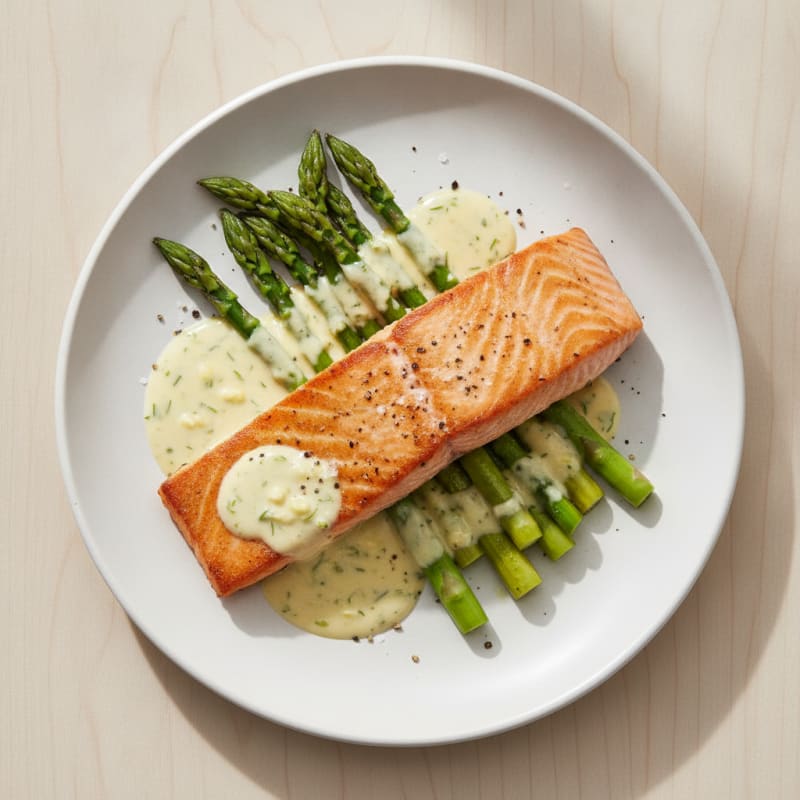 Pan-Seared Salmon with Lemon-Dill Sauce