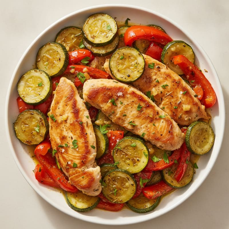 Savory Garlic Herb Chicken Skillet