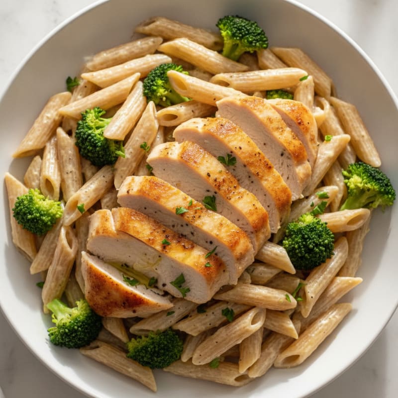 Garlic Parmesan Chicken Alfredo Pasta