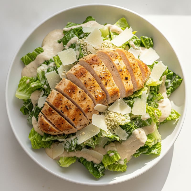 Lemon-Herb Chicken Caesar Salad