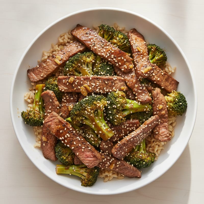 Sesame Beef and Broccoli Stir-Fry