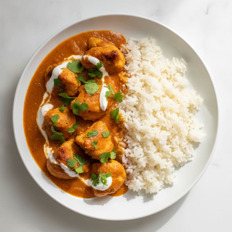 Spiced Butter Chicken with Basmati Rice