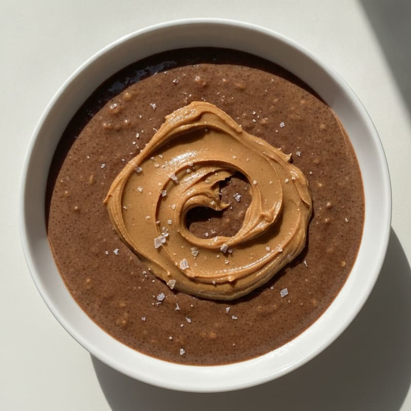Chocolate Peanut Butter Ground Chia Pudding