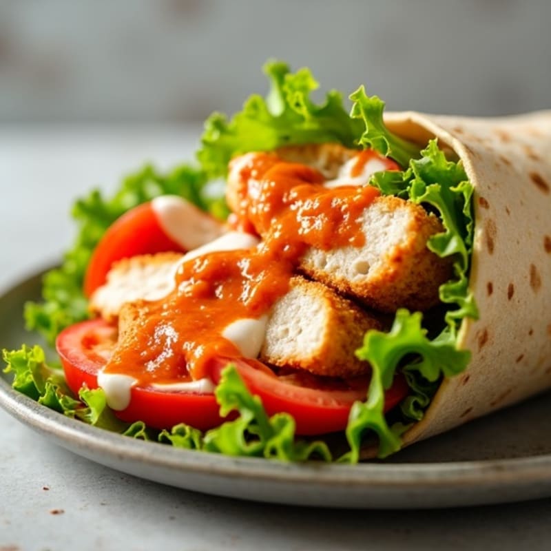 Crispy Buffalo Ranch Chicken Wrap