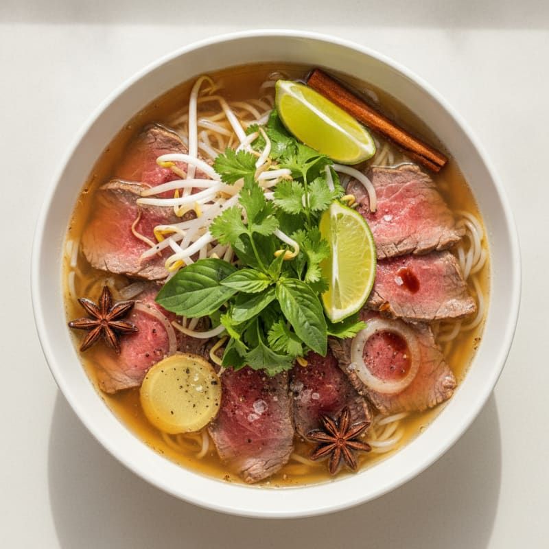 Clean Beef Pho with Aromatic Broth