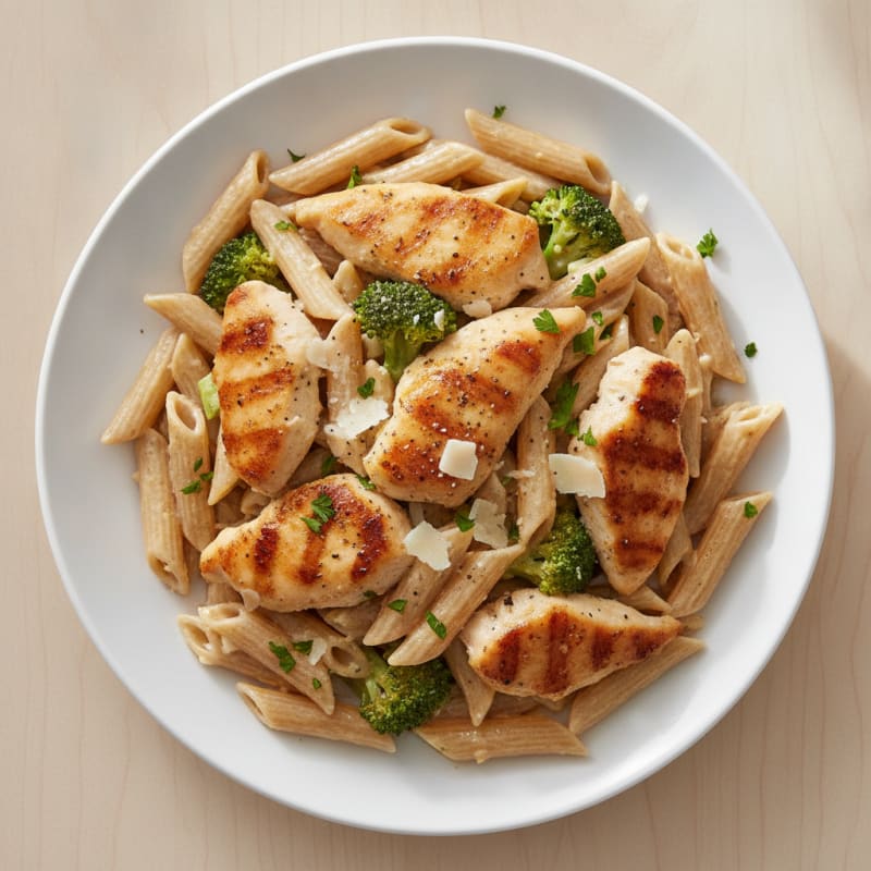 Garlic Parmesan Chicken Alfredo Pasta