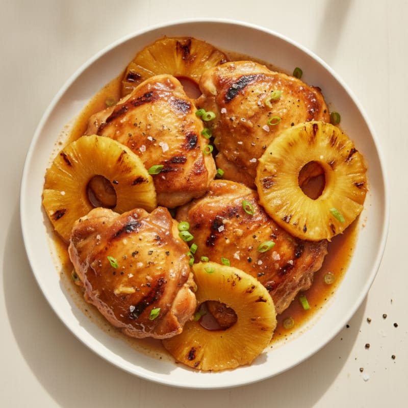 Huli Huli Chicken with Grilled Pineapple