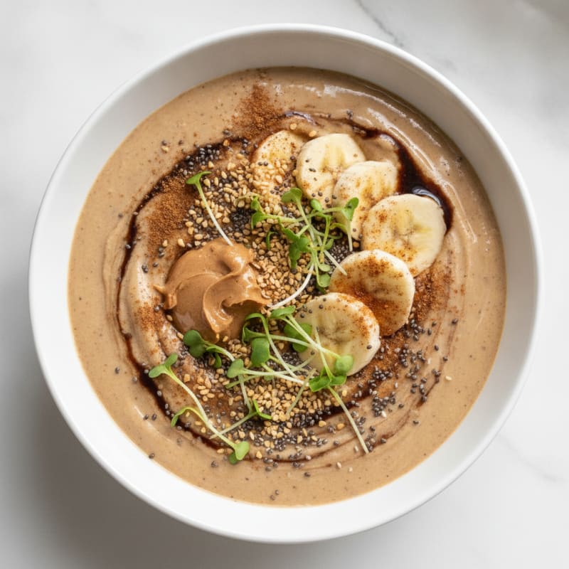 Peanut Butter Coffee Protein Smoothie