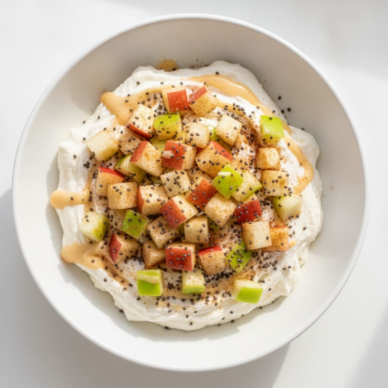 Apple Skyr with Chia Seeds