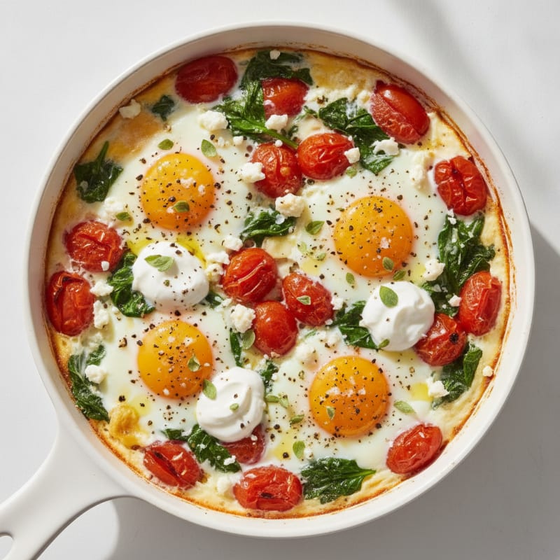 Baked Eggs with Roasted Tomatoes