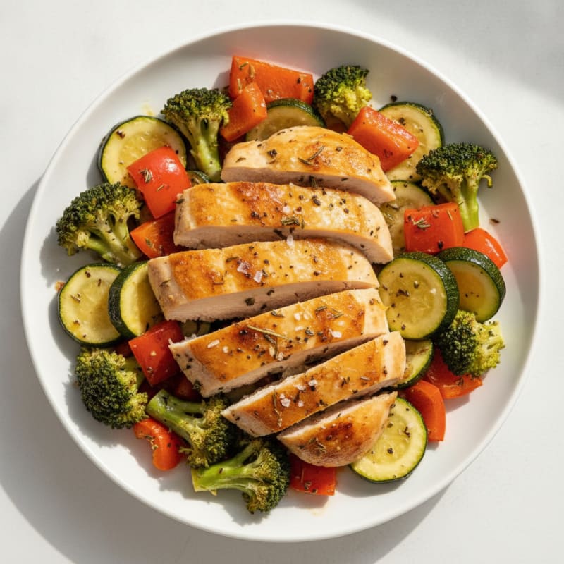 Lemon Herb Roasted Chicken and Veggies