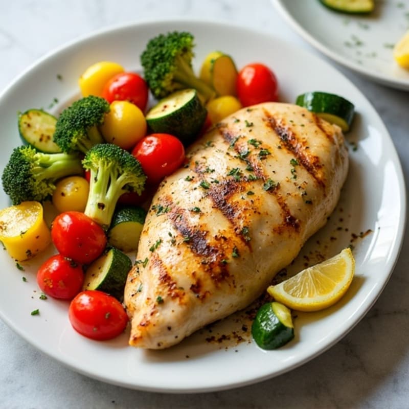 Sheet Pan Lemon Herb Chicken with Roasted Vegetables