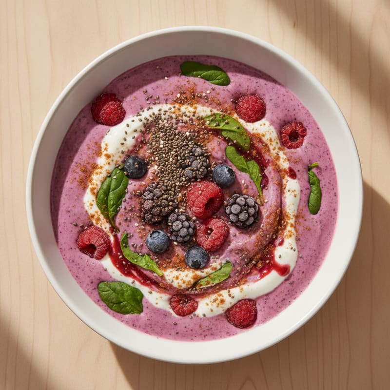 High-Protein Berry Kefir Smoothie
